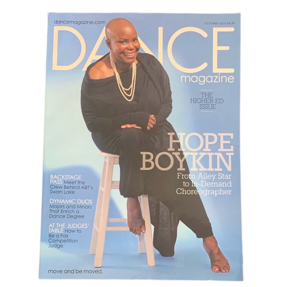 Dance Magazine October 2023 Higher Ed Issue Hope Boykin Swan Lake Crew Judge